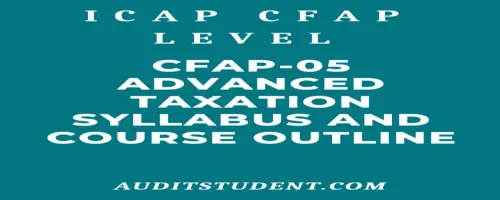 syllabus of CFAP5 Advanced Taxation