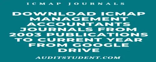 ICMAP Management Accountant Journal