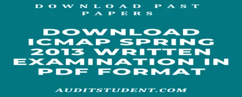 Download icmap spring 2013 papers of semester 3.