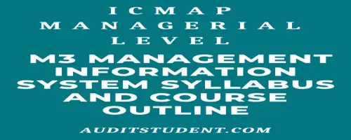 syllabus of M3 Management Information Systems