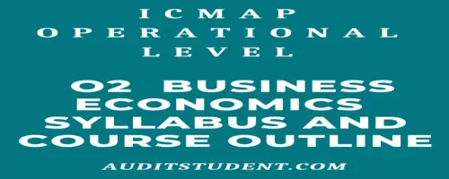 icmap syllabus of O2 Business Economics
