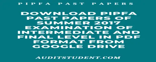 pipfa summer 2017 papers