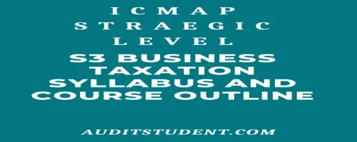 syllabus ofS3 Business Taxation