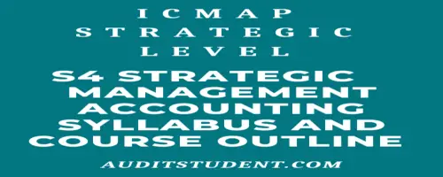 syllabus of S4 Strategic Management Accounting