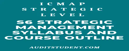 syllabus of S6 Strategic Management